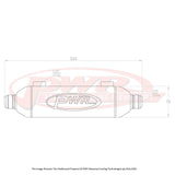 PWR UNIVERSAL Water To Oil Engine Oil Cooler With -16 AN Water Outlets