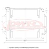DATSUN 1600 CA18 Engine (1968 - 1973) 2-Pass 42mm Radiator with 16" SPAL Fan Mounts