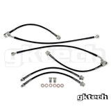 GK tech Z33 350Z Braided brake line set (Front and rear)