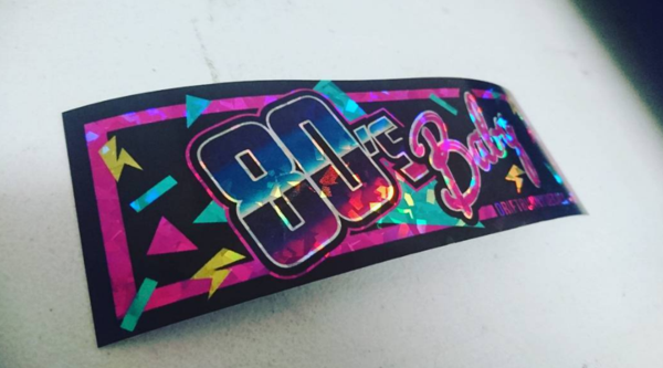 Drift Bunny 80's Baby Stickers