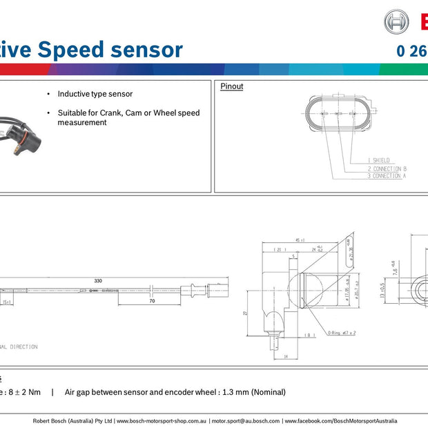 Bosch Inductive Speed sensor