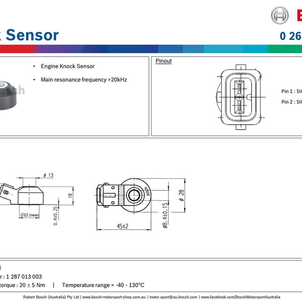 Bosch Knock Sensor