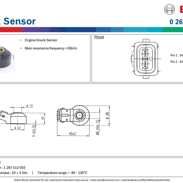 Bosch Knock Sensor