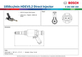 Bosch 1050cc/min HDEV5.2 Direct Injector