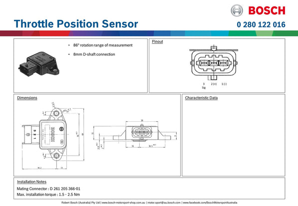 Bosch Throttle Position Sensor