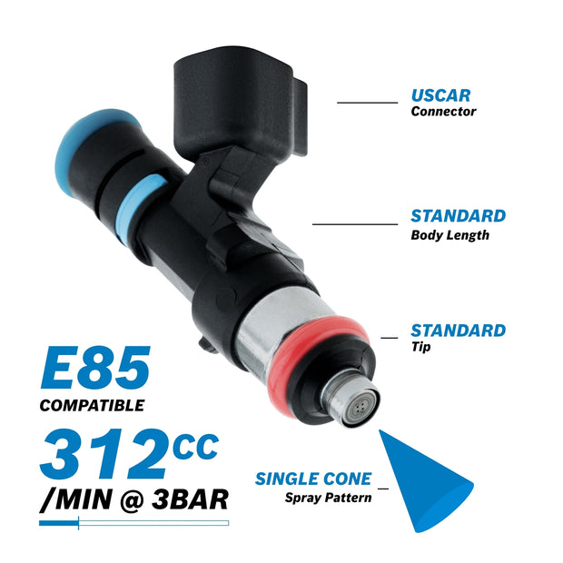 Bosch 312cc/min EV14 Injector