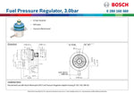 Bosch Fuel Pressure Regulator, 3.0bar