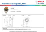 Bosch Fuel Pressure Regulator, 4bar