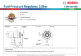 Bosch Fuel Pressure Regulator, 3.8bar