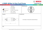 Bosch >130l/h @3bar In-line Fuel Pump