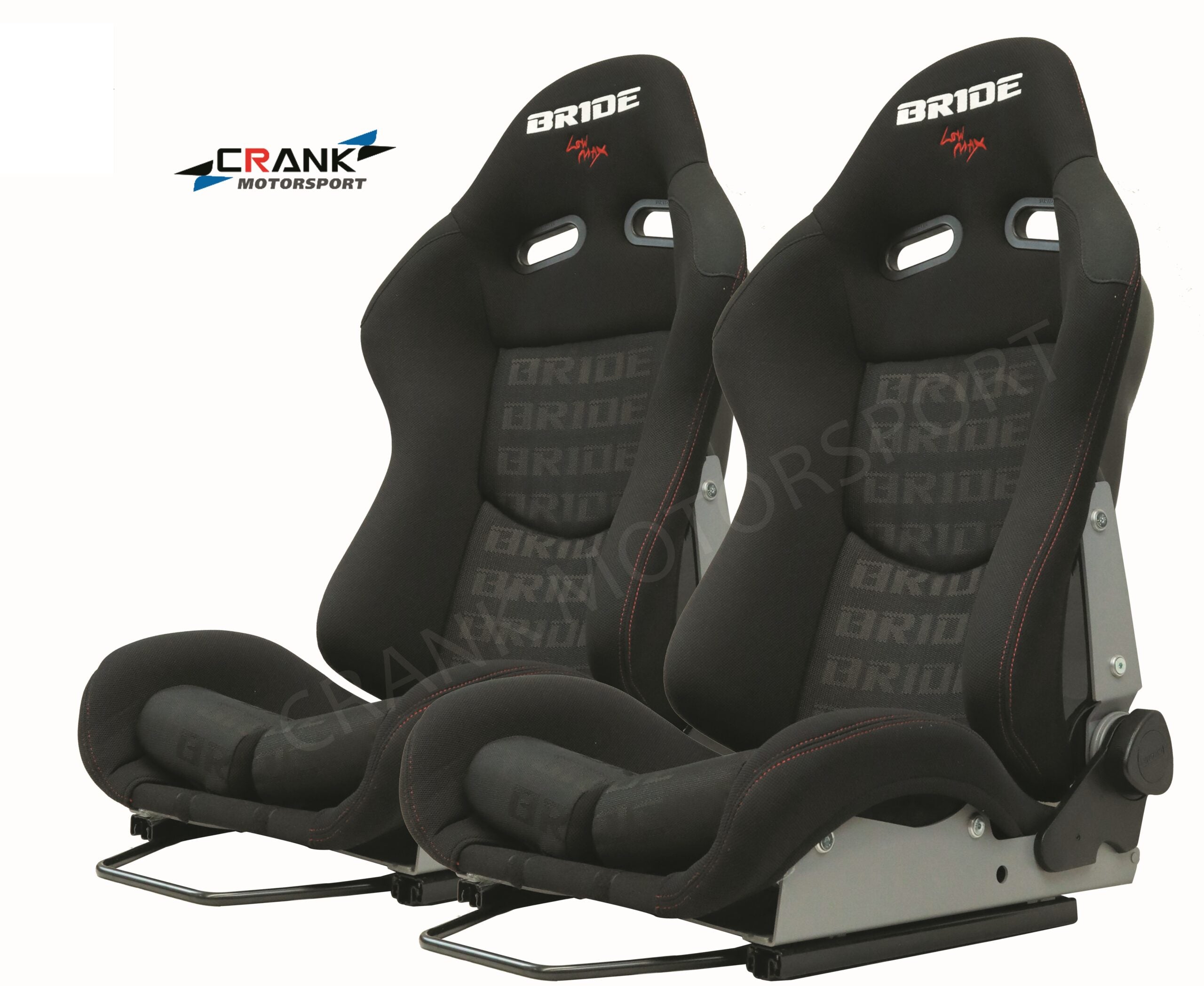 Crank Motorsports ADR Approved LOWMAX Reclinable Bride Seat Black