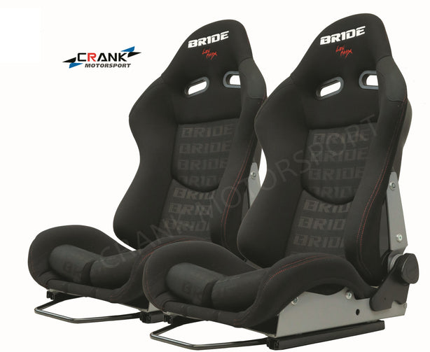 Crank Motorsports ADR Approved LOWMAX Reclinable Bride Seat Black