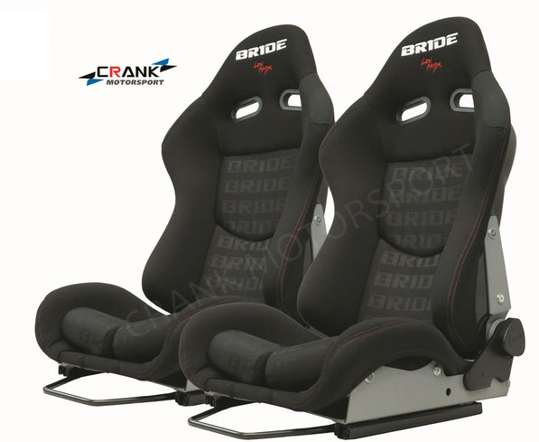 Crank Motorsports ADR Approved LOWMAX Reclinable Bride Seat Black
