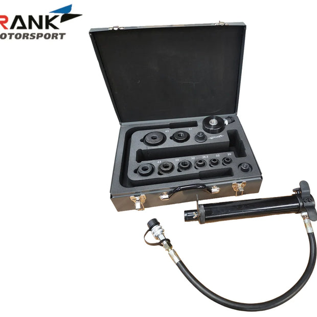 Crank Motorsport Premium 16 Pcs Hydraulic Metal Hole Punch Kit – 20–63 mm Cut