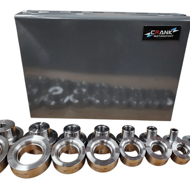 Crank Motorsport 16 Pcs Dimple Die Kit – 1/2"–2.5" RADIUS Set with Metal Case