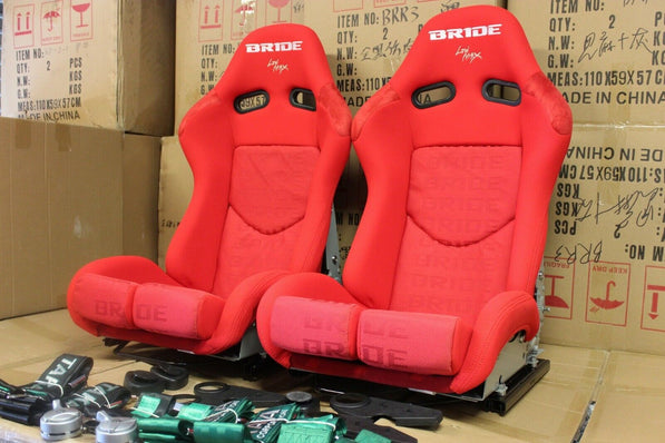 Crank Motorsports ADR Approved LOWMAX Reclinable Bride Seats Red