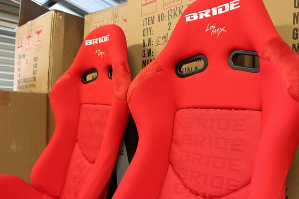 Crank Motorsports ADR Approved LOWMAX Reclinable Bride Seats Red