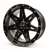Sniper wheels RECOIL Matt Black / Gloss Black Lip