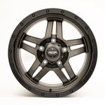 Sniper wheels BARACADE Matt Gun Metallic / Black Lip