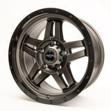 Sniper wheels BARACADE Matt Gun Metallic / Black Lip