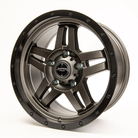Sniper wheels BARACADE Matt Gun Metallic / Black Lip