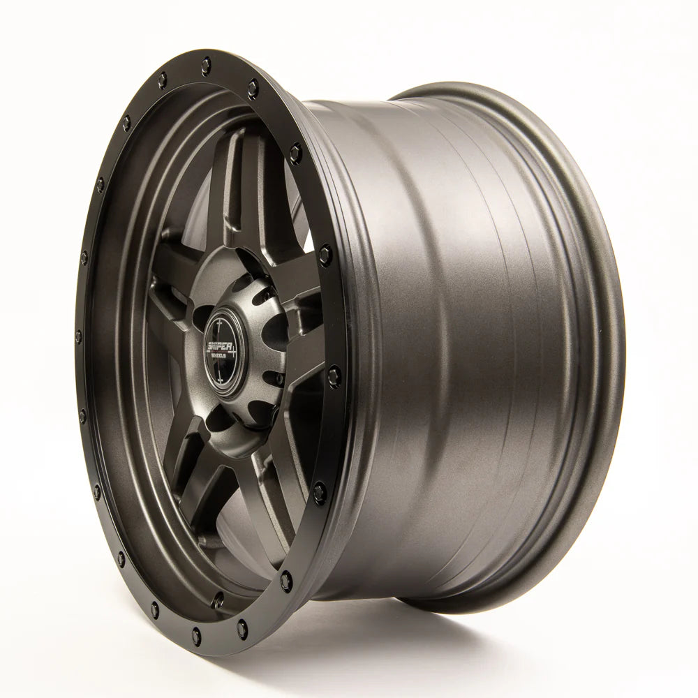 Sniper wheels BARACADE Matt Gun Metallic / Black Lip