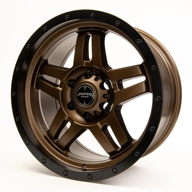 Sniper wheels BARACADE Matt Bronze / Black Lip