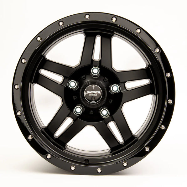 Sniper wheels BARACADE Matt Black / Gloss Black Lip