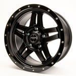 Sniper wheels BARACADE Matt Black / Gloss Black Lip