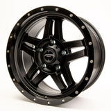 Sniper wheels BARACADE Matt Black / Gloss Black Lip