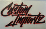 Custom Importz Stickers