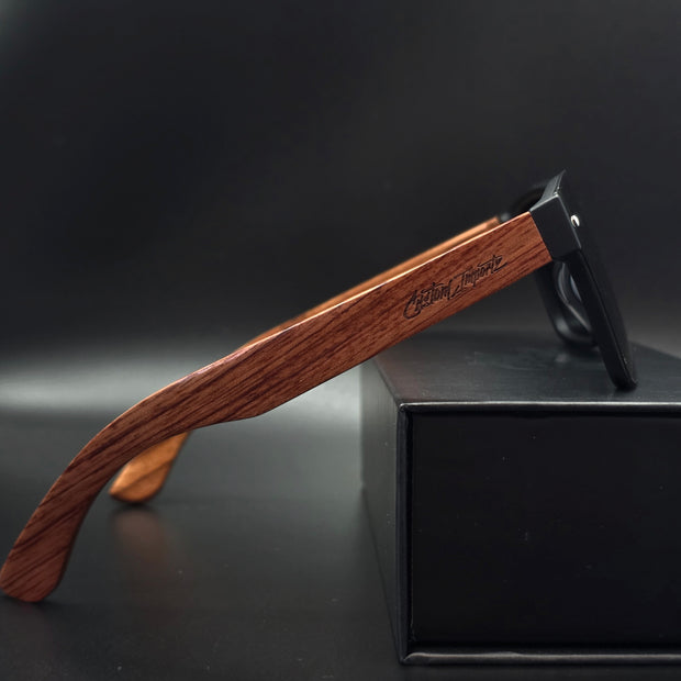 Custom Importz frameless wooden sunglasses