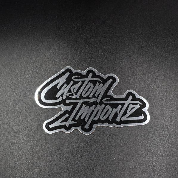 Custom Importz chrome sticker