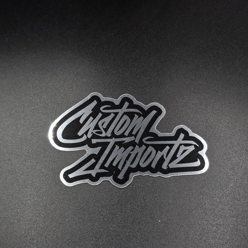 Custom Importz chrome sticker