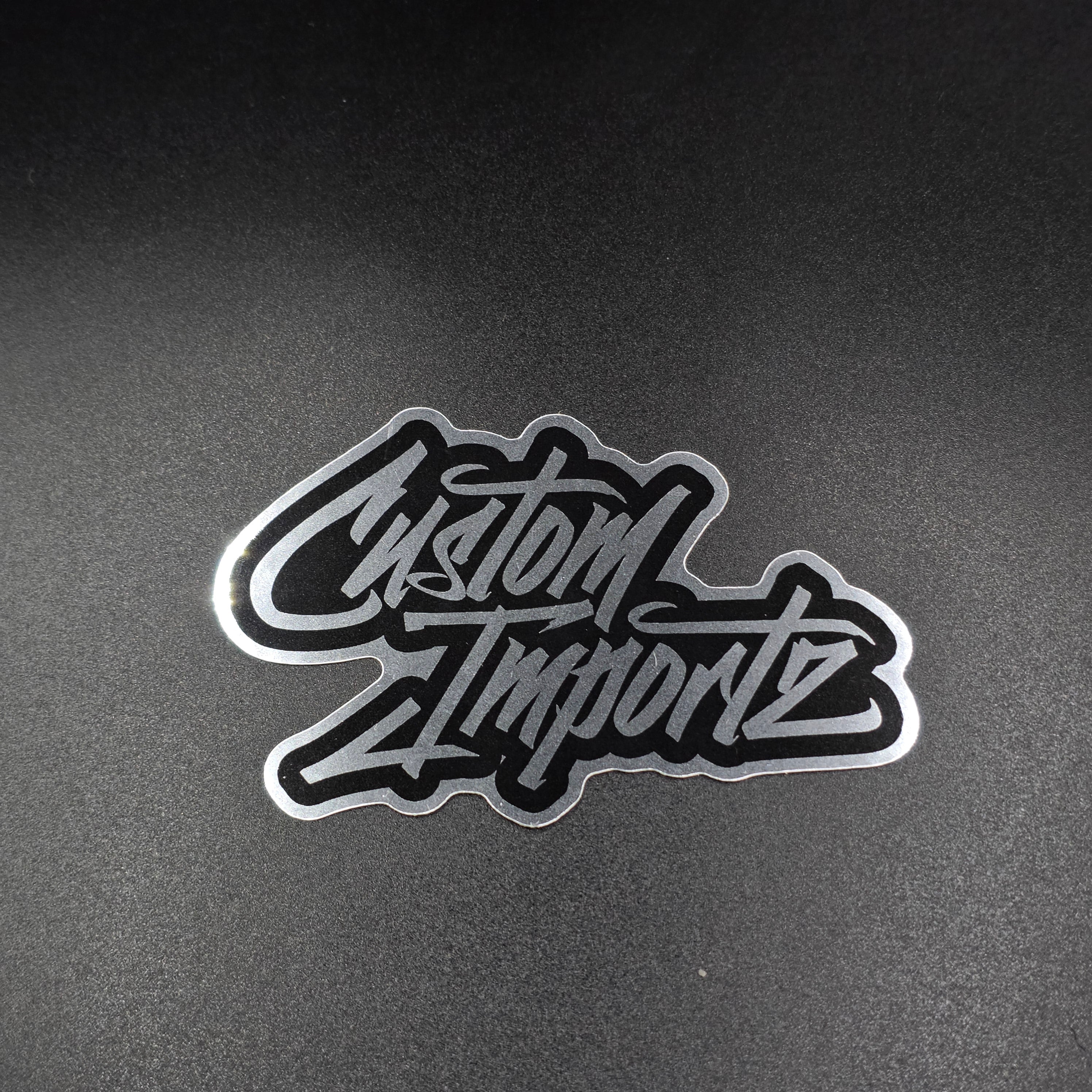 Custom Importz chrome sticker