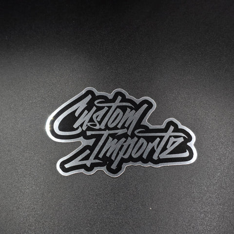 Custom Importz chrome sticker