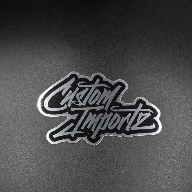 Custom Importz chrome sticker