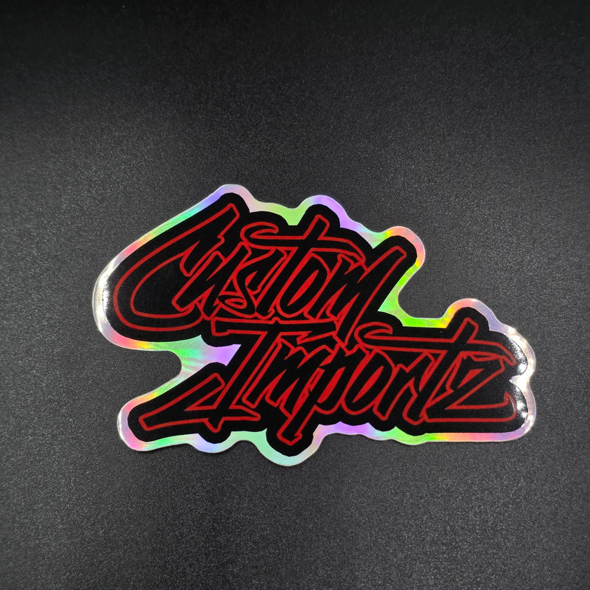 Custom Importz holo stickers