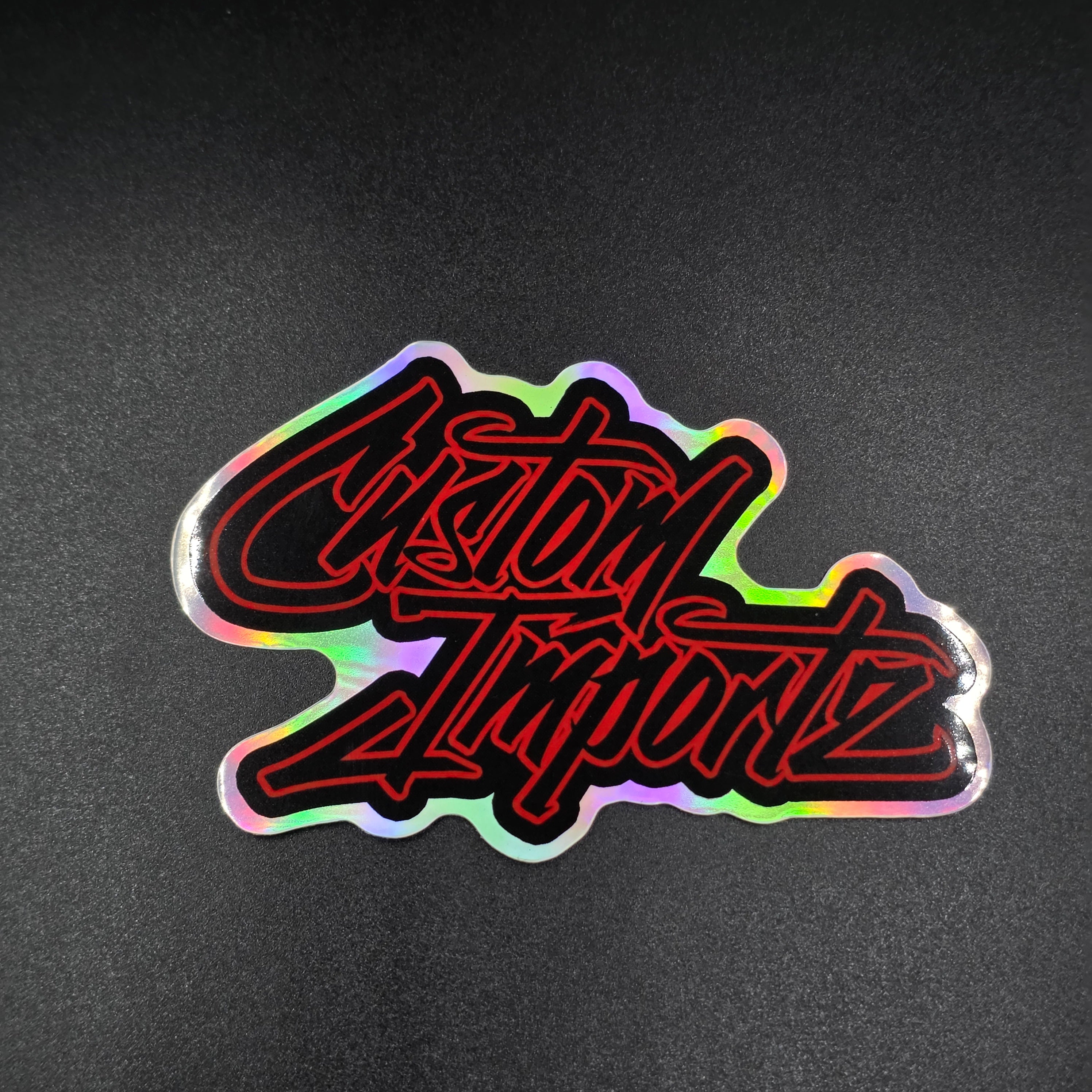 Custom Importz holo stickers