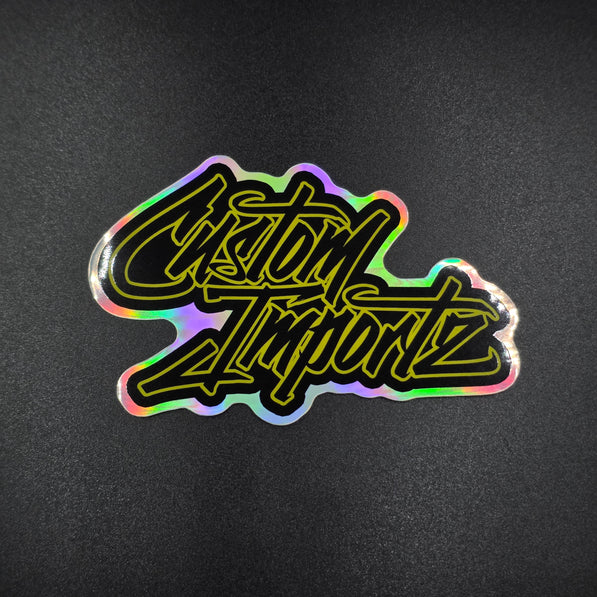 Custom Importz holo stickers