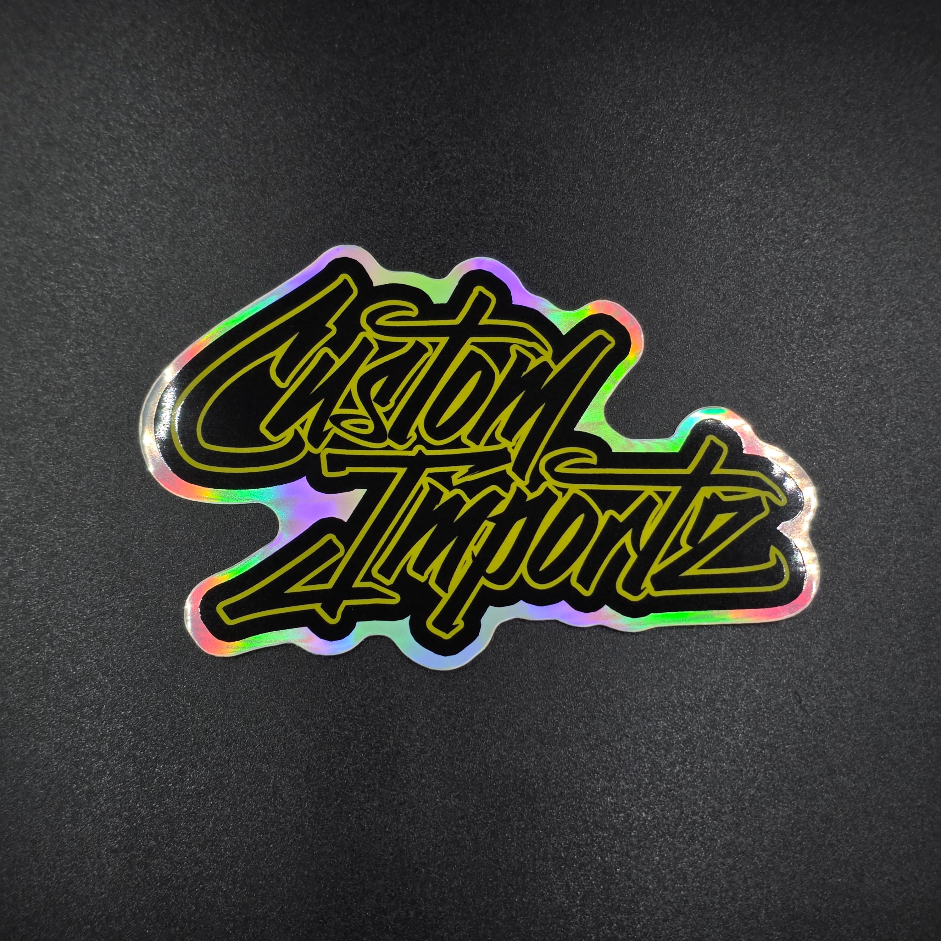 Custom Importz holo stickers