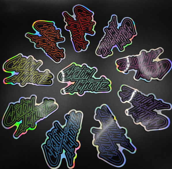 Custom Importz holo stickers