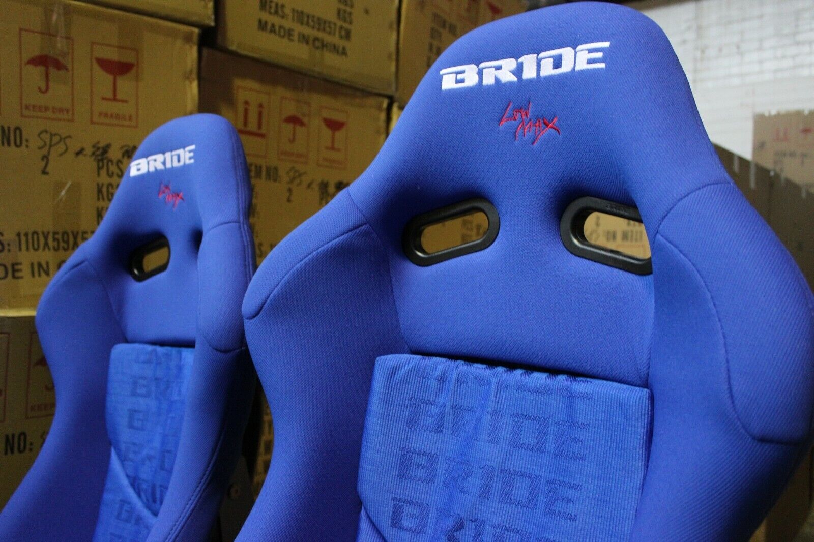 Crank Motorsports ADR Approved LOWMAX Reclinable Bride Seats Blue