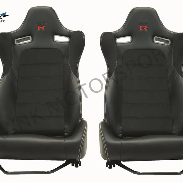 2x Crank Motorsport Nissan Skyline R34 GTR Mspec Leather Style Seats – ADR Approved