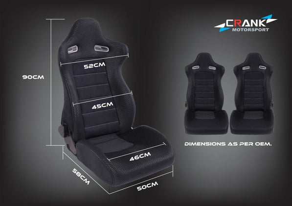 Crank Motorsport Nissan Skyline R34 GTR Vspec II Series 2 Style Seats