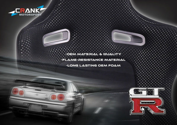 Crank Motorsport Nissan Skyline R34 GTR Vspec II Series 2 Style Seats