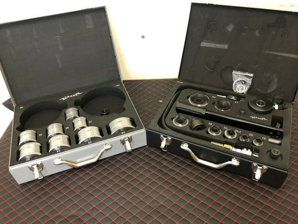 Crank Motorsport 36 Pcs Dimple die hole punch set. 16 – 63mm cut, 1/2-2.5