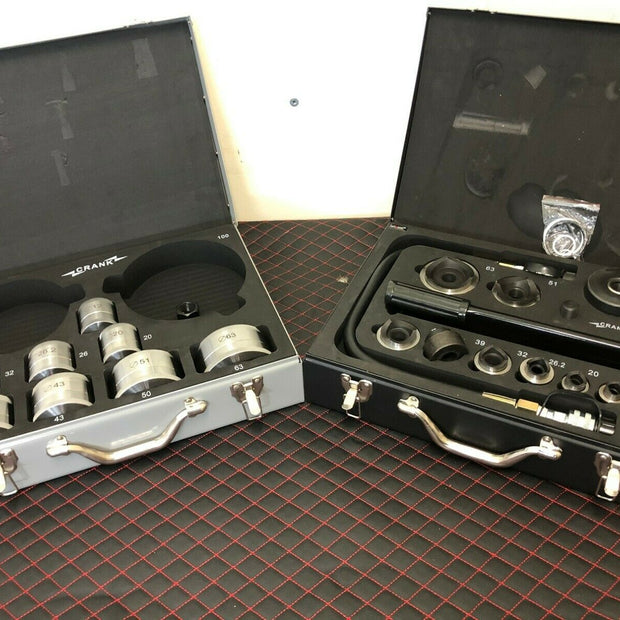 Crank Motorsport 36 Pcs Dimple die hole punch set. 16 – 63mm cut, 1/2-2.5" in RADIUS Premium kit