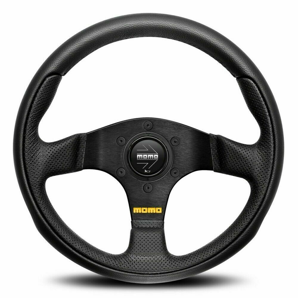 MOMO Team Black Leather 300mm Steering Wheel