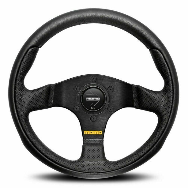 MOMO Team Black Leather 300mm Steering Wheel